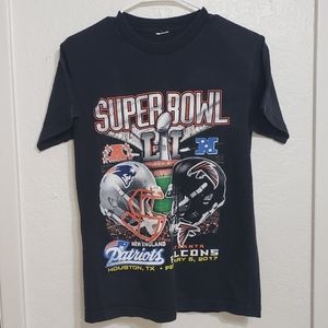 Superbowl Patriots Falcons Houston S Black T-Shirt